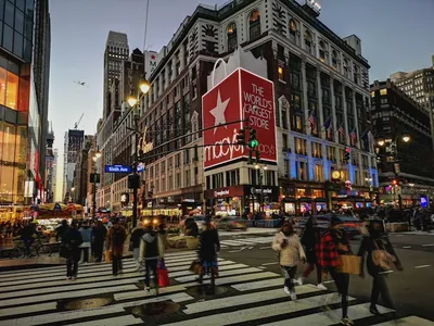 City crosswalk at night